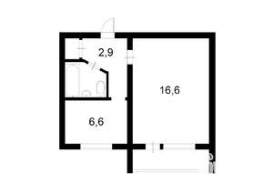 1-к квартира, на длительный срок, 29м2, 5/9 этаж