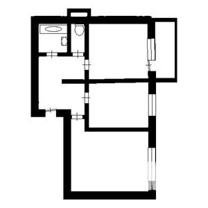 2-к квартира, на длительный срок, 46м2, 9/10 этаж