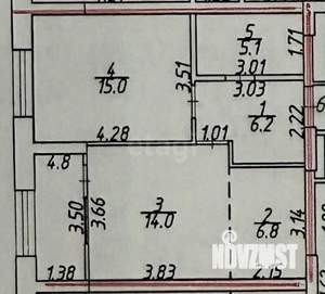 1-к квартира, вторичка, 51м2, 10/25 этаж