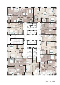 1-к квартира, сданный дом, 37м2, 12/25 этаж
