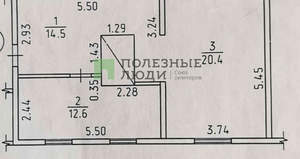 2-к квартира, вторичка, 48м2, 2/2 этаж