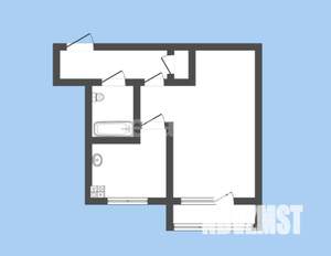 1-к квартира, вторичка, 31м2, 5/5 этаж