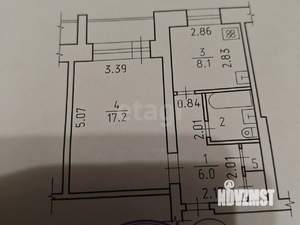 1-к квартира, вторичка, 36м2, 2/9 этаж