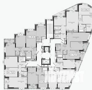 3-к квартира, вторичка, 106м2, 8/16 этаж