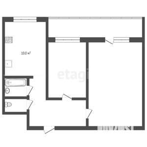 2-к квартира, вторичка, 47м2, 3/9 этаж