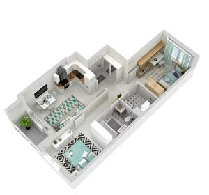 3-к квартира, вторичка, 51м2, 6/25 этаж
