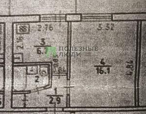 1-к квартира, вторичка, 29м2, 4/9 этаж