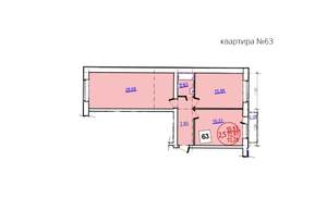 2-к квартира, строящийся дом, 72м2, 1/5 этаж