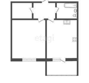 1-к квартира, вторичка, 39м2, 2/17 этаж