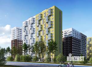 3-к квартира, строящийся дом, 68м2, 13/14 этаж