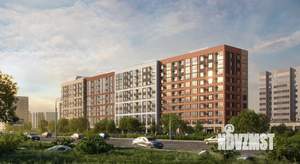 1-к квартира, строящийся дом, 43м2, 9/10 этаж