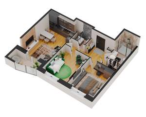 2-к квартира, вторичка, 71м2, 16/17 этаж