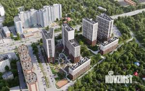 3-к квартира, строящийся дом, 62м2, 6/9 этаж