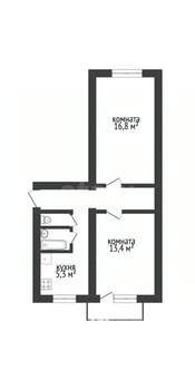 2-к квартира, вторичка, 48м2, 2/5 этаж