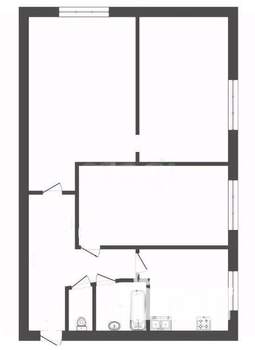 3-к квартира, вторичка, 52м2, 3/5 этаж