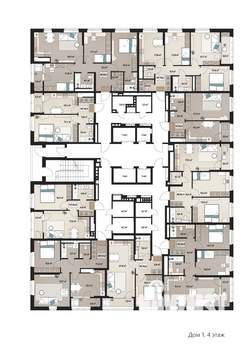 2-к квартира, сданный дом, 58м2, 4/25 этаж