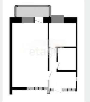 1-к квартира, вторичка, 29м2, 5/5 этаж