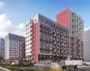 1-к квартира, строящийся дом, 42м2, 2/16 этаж