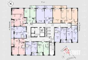 2-к квартира, строящийся дом, 61м2, 4/17 этаж