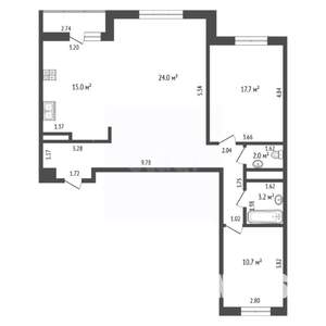 3-к квартира, вторичка, 90м2, 10/10 этаж