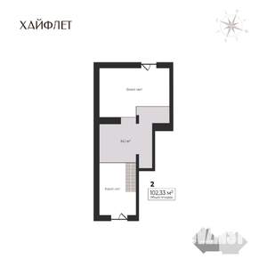 2-к квартира, строящийся дом, 102м2, 17/17 этаж