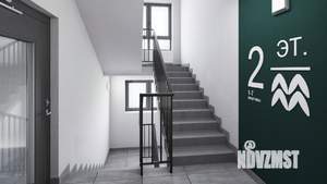 2-к квартира, строящийся дом, 55м2, 6/17 этаж