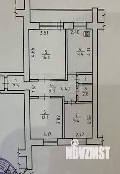 3-к квартира, вторичка, 63м2, 6/10 этаж