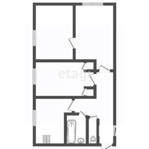 3-к квартира, вторичка, 50м2, 4/5 этаж