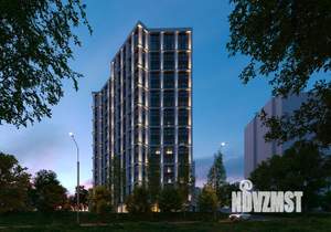 1-к квартира, строящийся дом, 55м2, 9/17 этаж