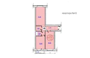 2-к квартира, строящийся дом, 73м2, 2/5 этаж