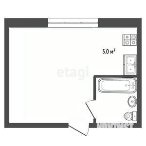 Студия квартира, вторичка, 30м2, 1/3 этаж