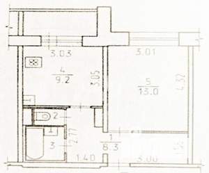 1-к квартира, вторичка, 34м2, 2/10 этаж