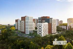 2-к квартира, строящийся дом, 54м2, 4/17 этаж