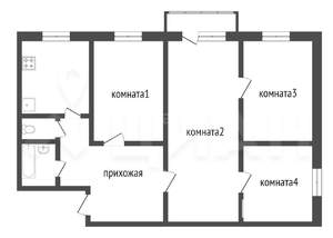 4-к квартира, вторичка, 60м2, 5/5 этаж