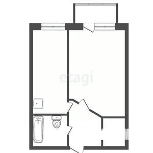 1-к квартира, вторичка, 30м2, 2/5 этаж