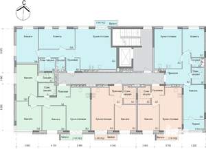 2-к квартира, строящийся дом, 70м2, 3/10 этаж