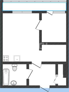 2-к квартира, вторичка, 42м2, 11/17 этаж