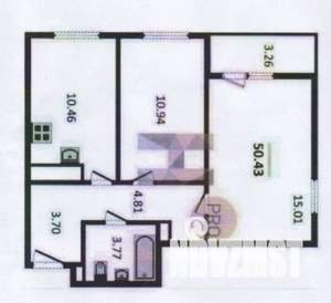 2-к квартира, вторичка, 49м2, 11/17 этаж