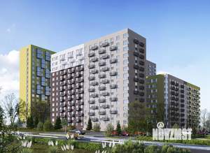 1-к квартира, строящийся дом, 35м2, 11/17 этаж