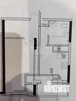 1-к квартира, вторичка, 32м2, 3/17 этаж