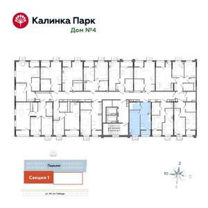 1-к квартира, вторичка, 37м2, 2/17 этаж