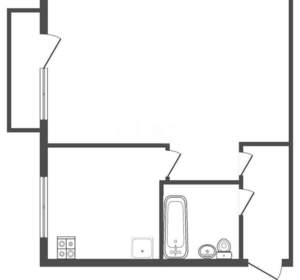 1-к квартира, вторичка, 31м2, 5/5 этаж