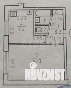 1-к квартира, вторичка, 28м2, 1/9 этаж