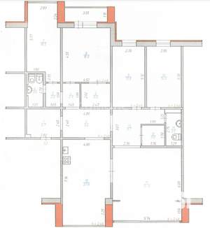 5-к квартира, вторичка, 172м2, 8/9 этаж
