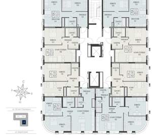 2-к квартира, вторичка, 47м2, 8/16 этаж