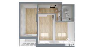 2-к квартира, вторичка, 50м2, 2/17 этаж