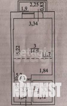 Студия квартира, вторичка, 24м2, 3/18 этаж