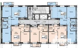 2-к квартира, строящийся дом, 65м2, 6/17 этаж