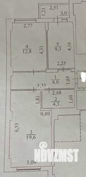 2-к квартира, вторичка, 54м2, 14/17 этаж
