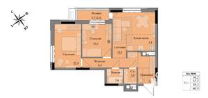 3-к квартира, вторичка, 59м2, 4/17 этаж